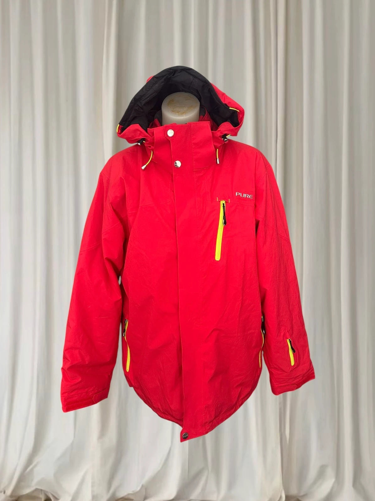 Pure Snow Ski Jacket - Waterproof Winter Parka With High-Contrast Zippers - Image 1