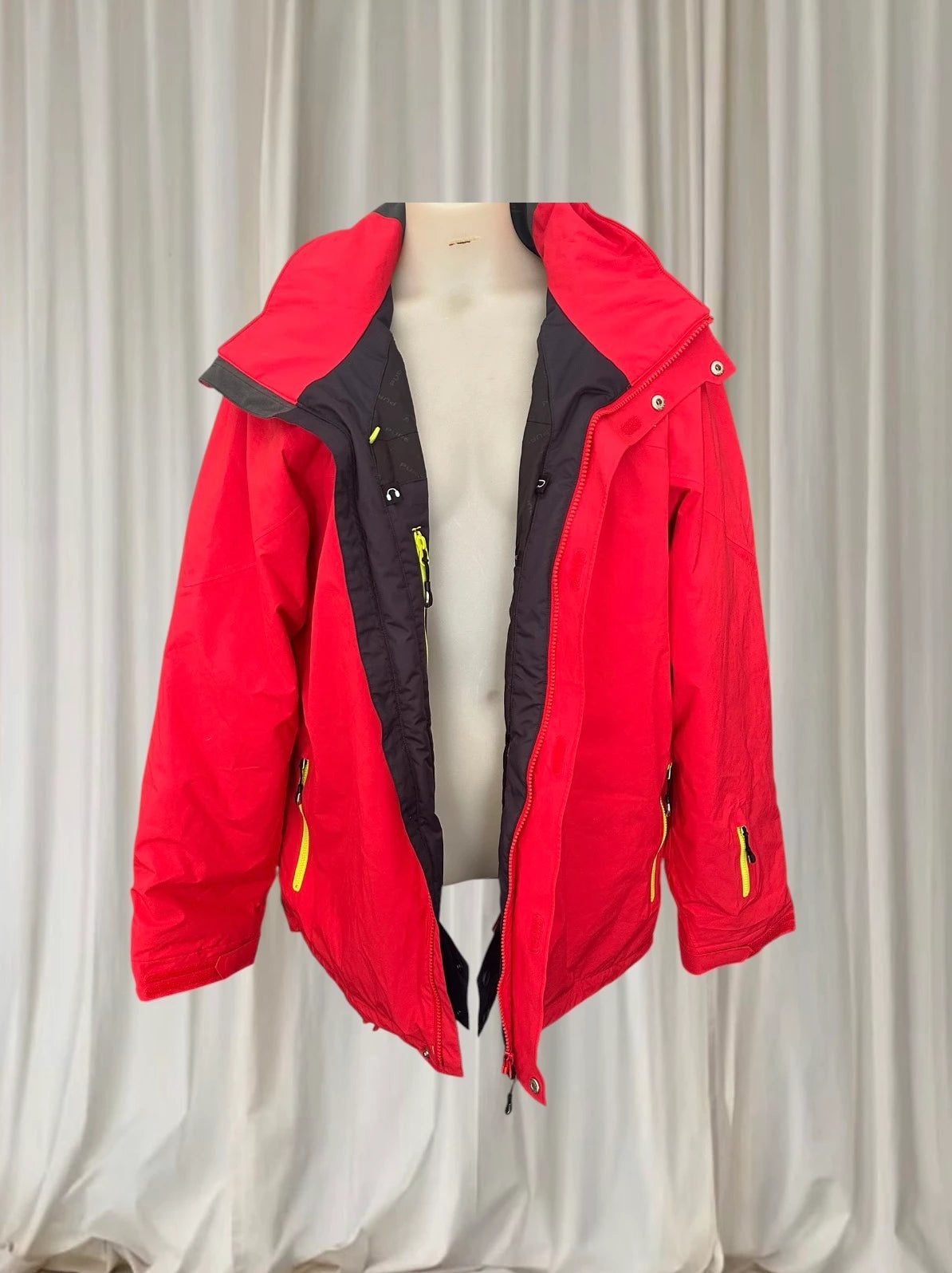 Pure Snow Ski Jacket - Waterproof Winter Parka With High-Contrast Zippers - Image 2