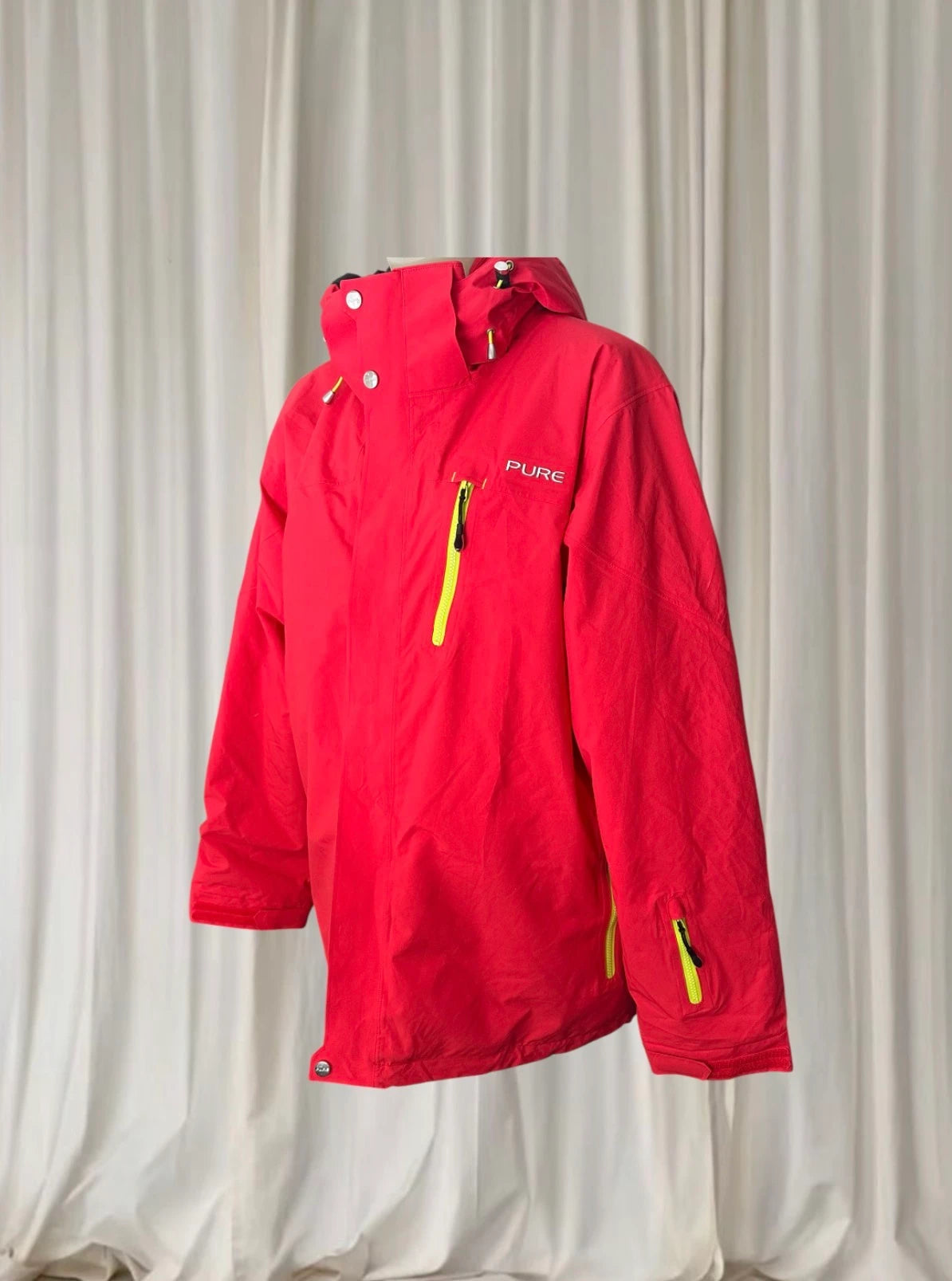 Pure Snow Ski Jacket - Waterproof Winter Parka With High-Contrast Zippers - Image 4