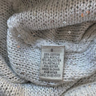 Vintage Y2K Knit Sequin Sweater - White Speckled Short Sleeve With Shimmer Detail - Image 6