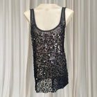 By Malene Birger Sequin Tank Top - Elegant Black Embellished Evening Wear - Image 2
