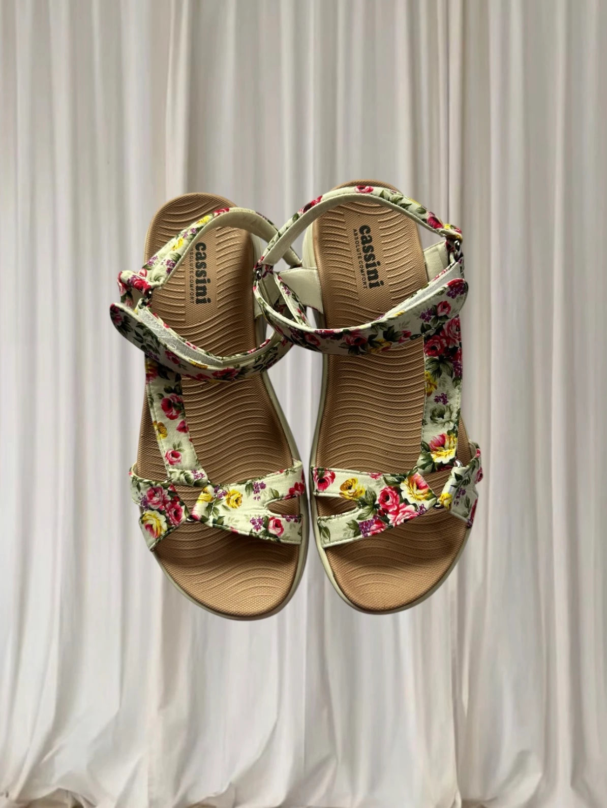 Cassini Floral Print Sport Sandals - Comfortable Botanical Summer Footwear - Image 2