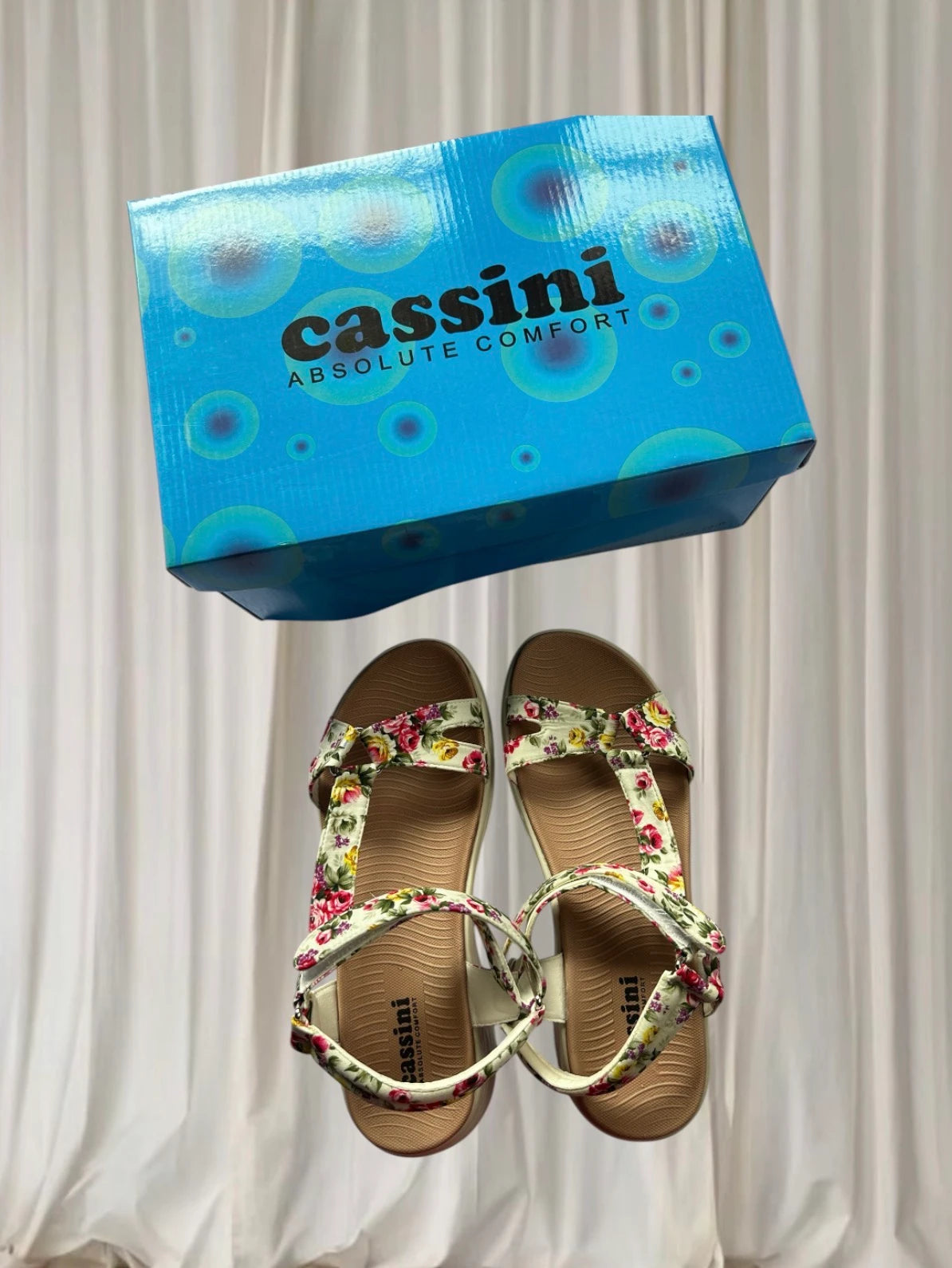 Cassini Floral Print Sport Sandals - Comfortable Botanical Summer Footwear - Image 3
