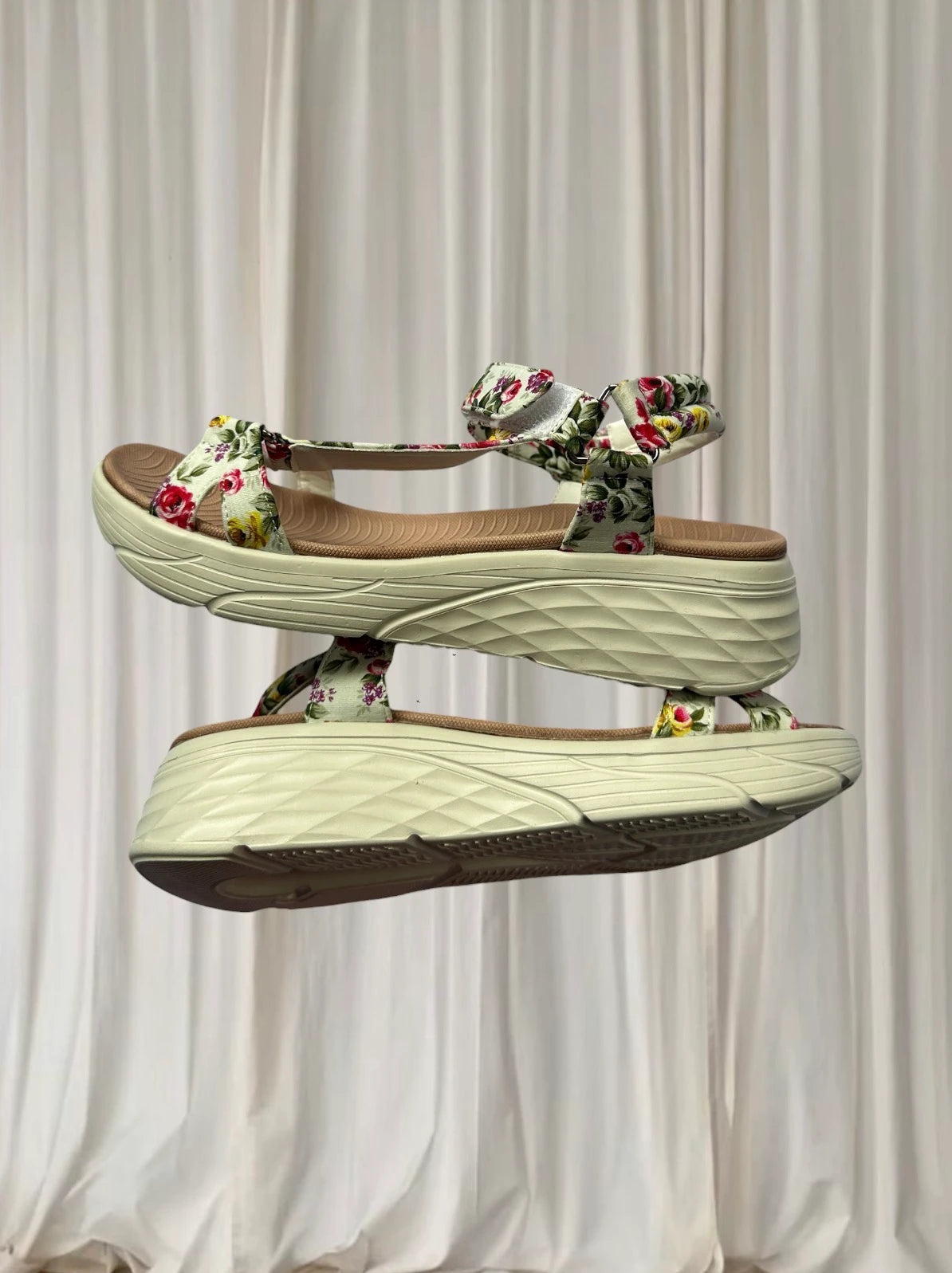Cassini Floral Print Sport Sandals - Comfortable Botanical Summer Footwear - Image 5