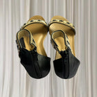 Auyi Rhinestone Ankle Strap Sandals - Elegant Black Evening Heels - Image 6