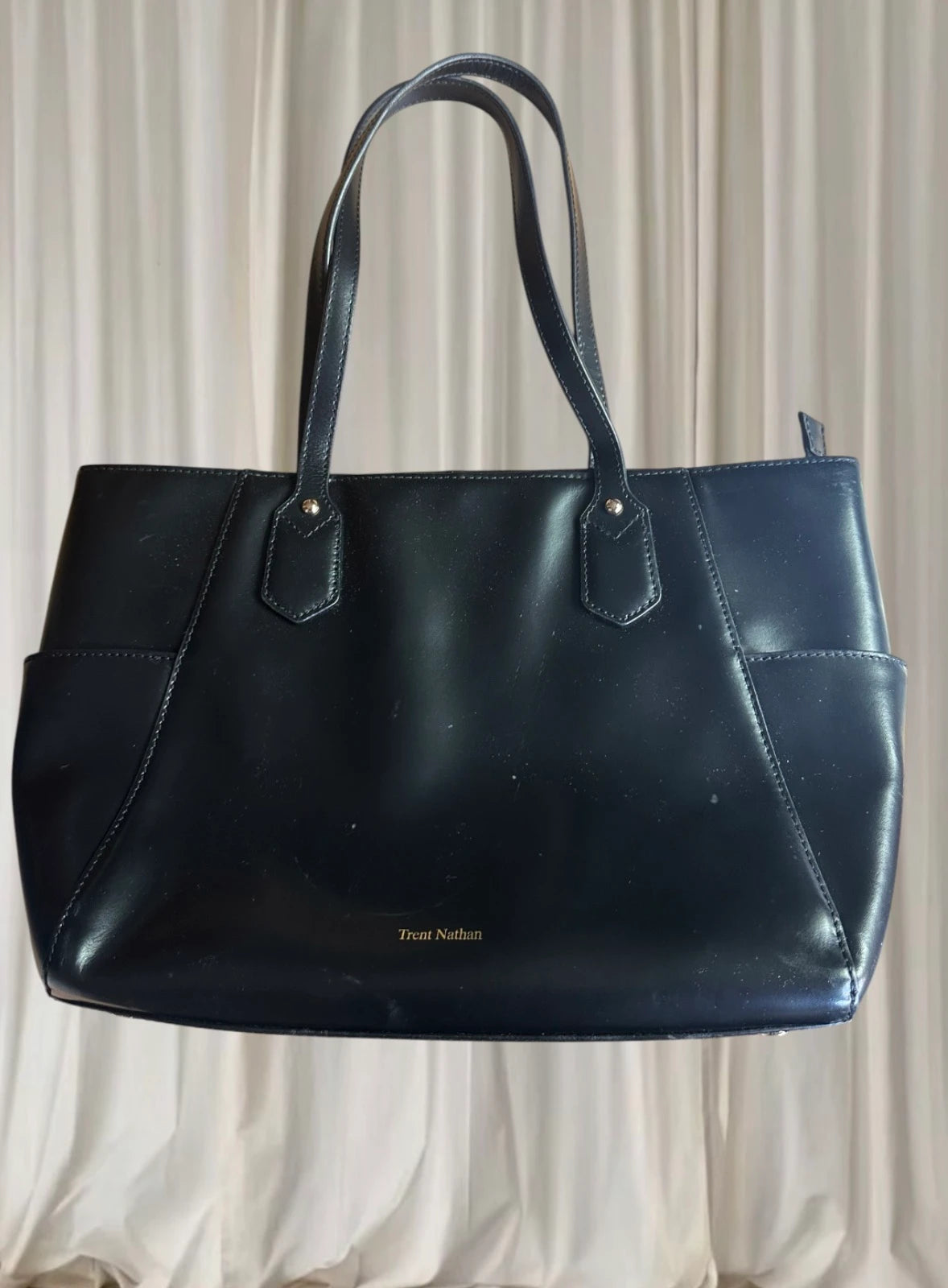 Joan Collins Faux Leather Tote Bag - Classic Everyday Handbag - Image 4