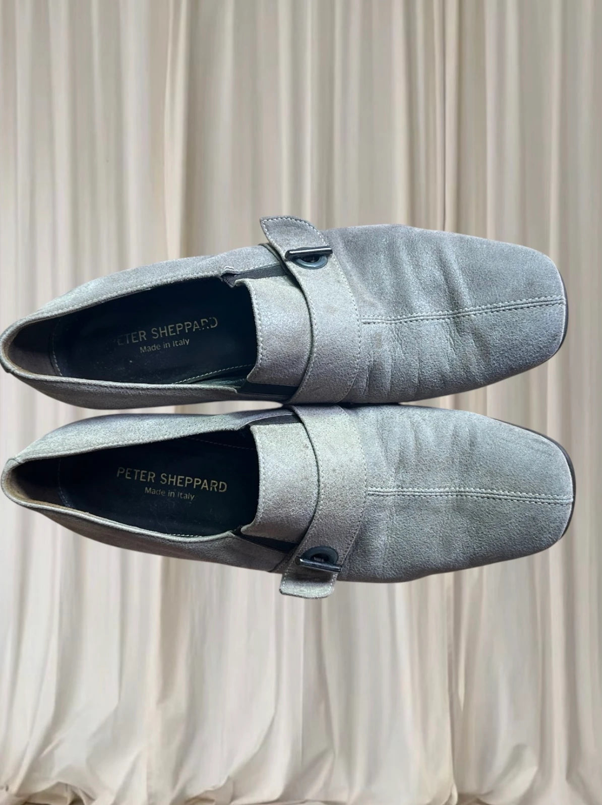 Peter Sheppard Women's Suede Loafers - Elegant Italian Low Heel Comfort - Image 3
