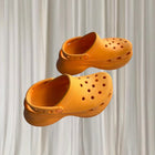 Crocs Classic Bae Clog - Vibrant Cantaloupe Platform Sandals - Image 2