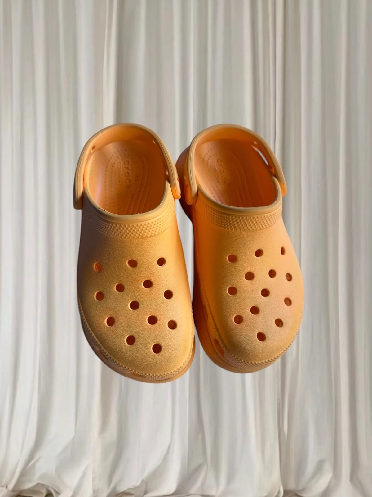 Crocs Classic Bae Clog - Vibrant Cantaloupe Platform Sandals - Image 4
