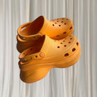 Crocs Classic Bae Clog - Vibrant Cantaloupe Platform Sandals - Image 1