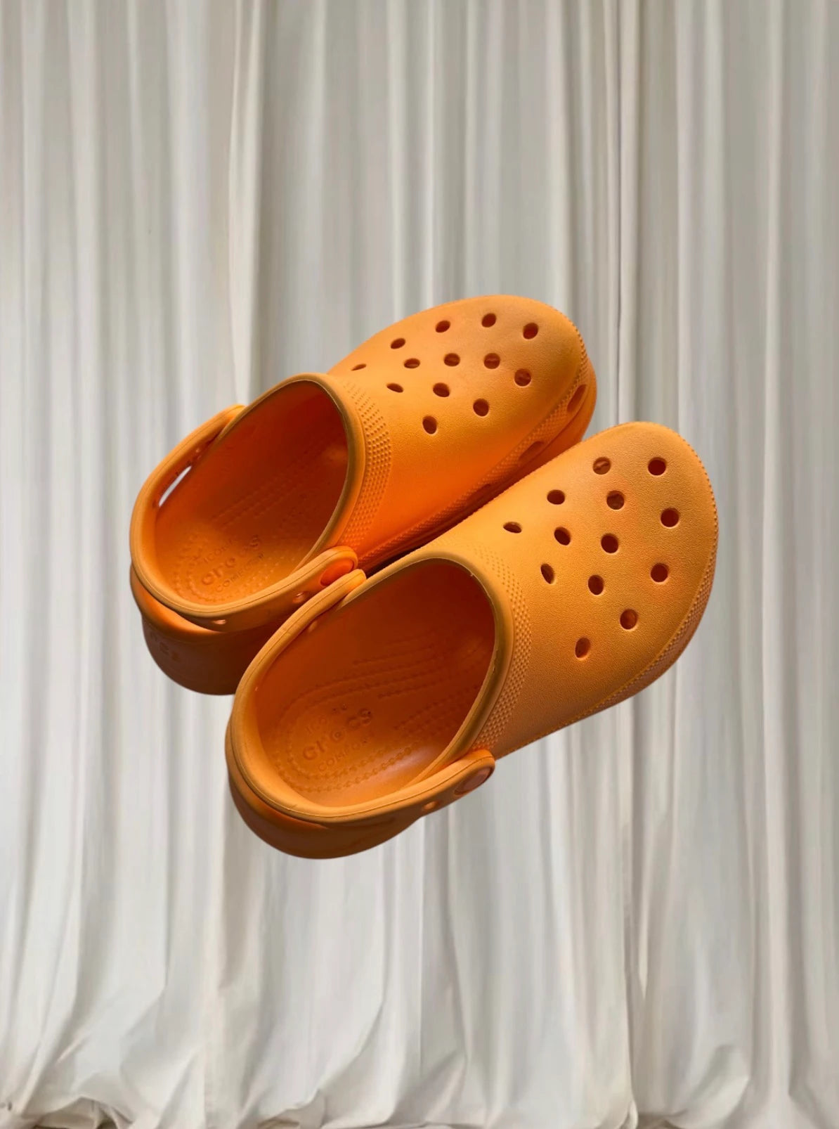 Crocs Classic Bae Clog - Vibrant Cantaloupe Platform Sandals - Image 3