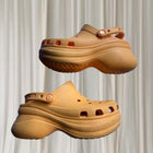 Crocs Classic Bae Clog - Vibrant Cantaloupe Platform Sandals - Image 5
