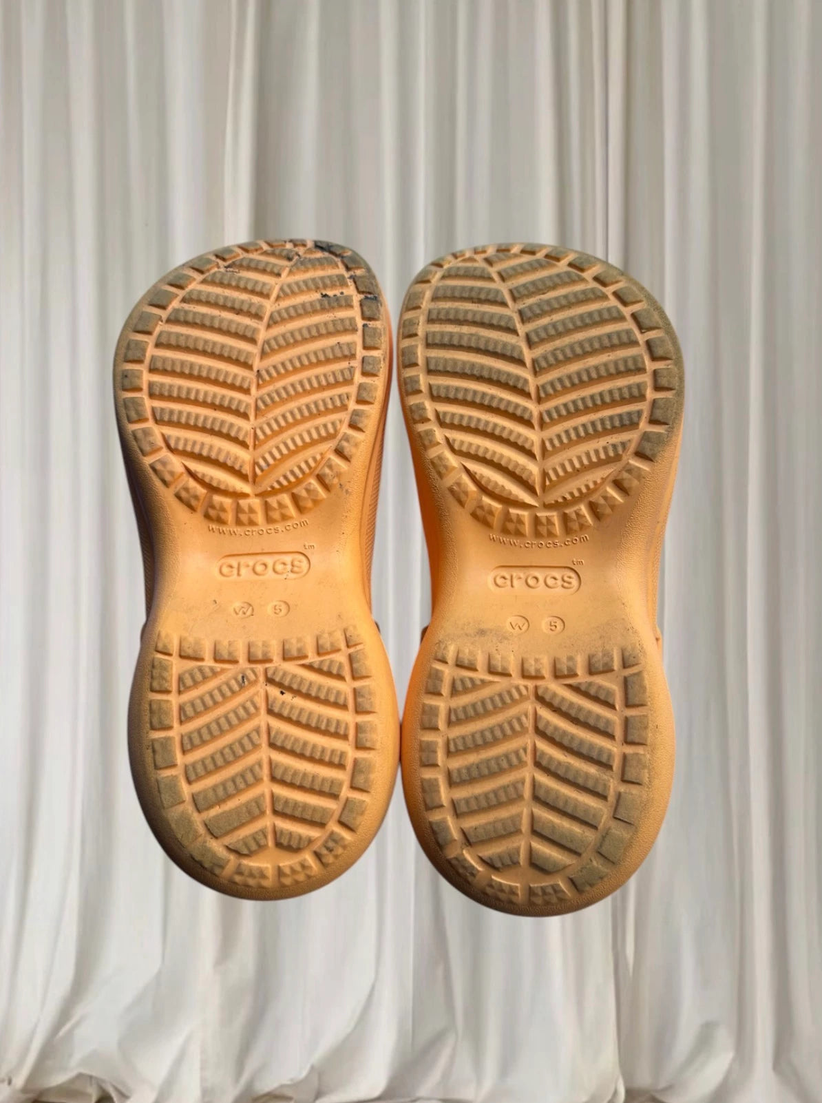 Crocs Classic Bae Clog - Vibrant Cantaloupe Platform Sandals - Image 6