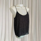 Bardot Cami Tank Top - Silver Stud Embellished Grunge Aesthetic - Image 2