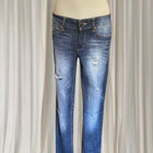 Indigo Rein Women's Distressed Embroidered Back Pocket Jeans - Blue Denim - Image 3