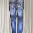 Indigo Rein Women's Distressed Embroidered Back Pocket Jeans - Blue Denim - Image 1