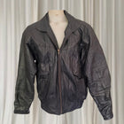 Redwood Vintage Leather Bomber Jacket - Classic Black Outerwear - Image 1