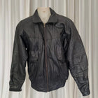 Redwood Vintage Leather Bomber Jacket - Classic Black Outerwear - Image 2