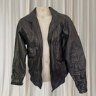 Redwood Vintage Leather Bomber Jacket - Classic Black Outerwear - Image 3