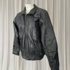 Redwood Vintage Leather Bomber Jacket - Classic Black Outerwear - Image 5