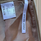 First Revue Japan Plaid Midi Skirt - Beige Check Bias Cut - Image 5