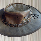 Barmah Australia Kangaroo Leather Outback Hat - Durable Brown Fedora - Image 4