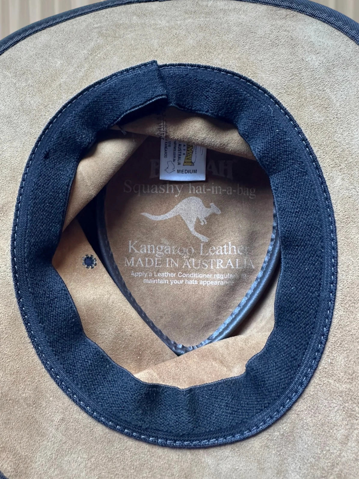 Barmah Australia Kangaroo Leather Outback Hat - Durable Brown Fedora - Image 6