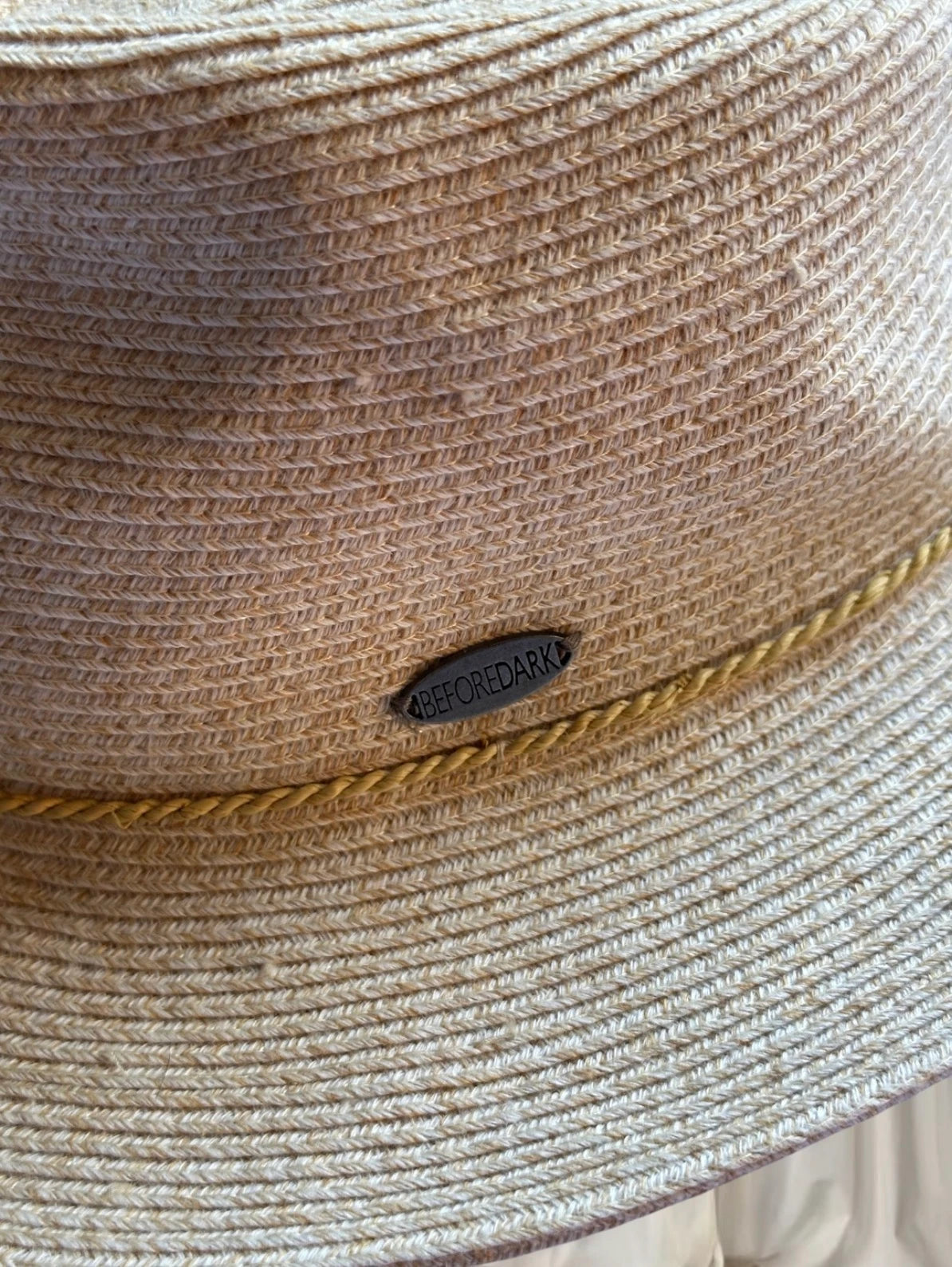 Before Dark Flexibraid fedora hat - Natural Straw Sun Hat - Image 4