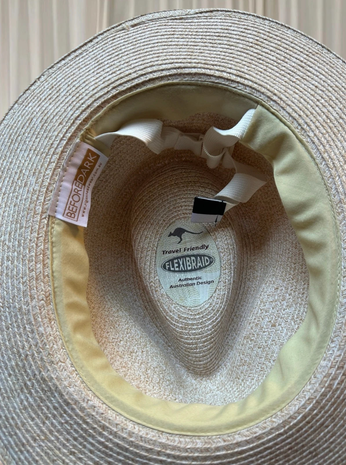 Before Dark Flexibraid fedora hat - Natural Straw Sun Hat - Image 5