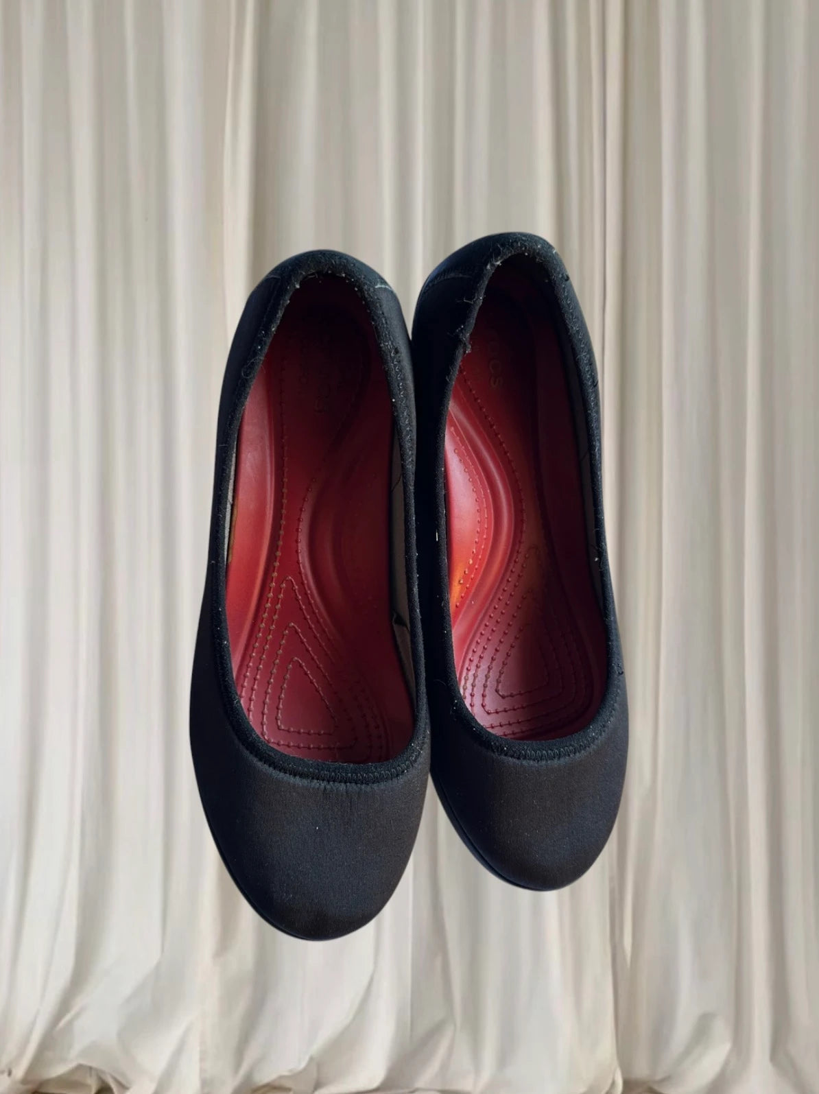 Crocs Women's Dual Comfort Flats - Comfortable Black Slip-On Shoes - Image 2