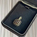 Sterling Silver Square Garnet Cluster Pendant - Elegant Vintage Style - Image 2