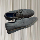 Mark Nason Skechers Grey Suede Wingtip Brogue Oxfords - Men's Size 8.5 - Image 2