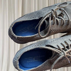 Mark Nason Skechers Grey Suede Wingtip Brogue Oxfords - Men's Size 8.5 - Image 5
