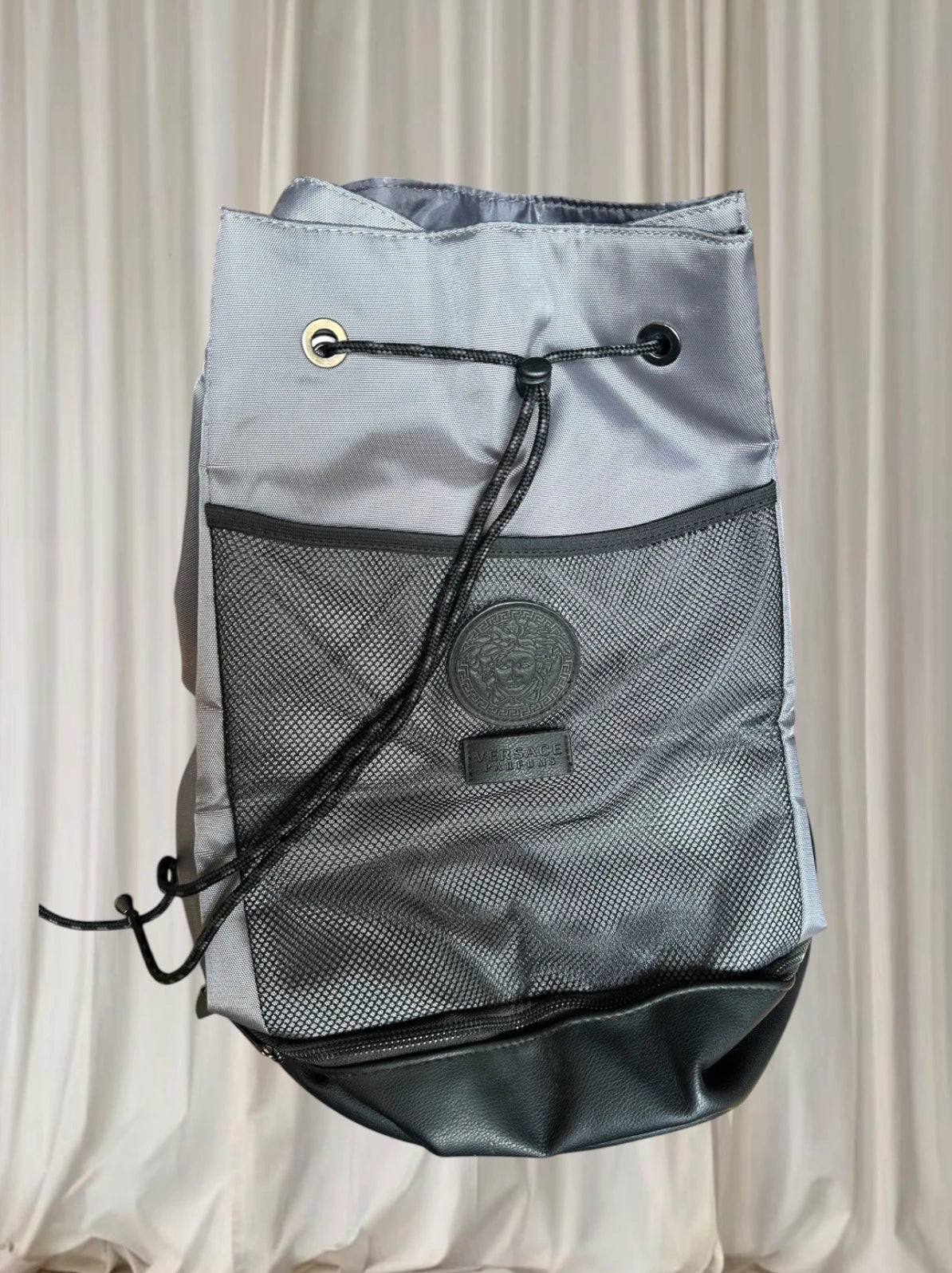 Versace Drawstring Backpack - Iconic Greca Pattern Unisex Sport Bag - Image 2