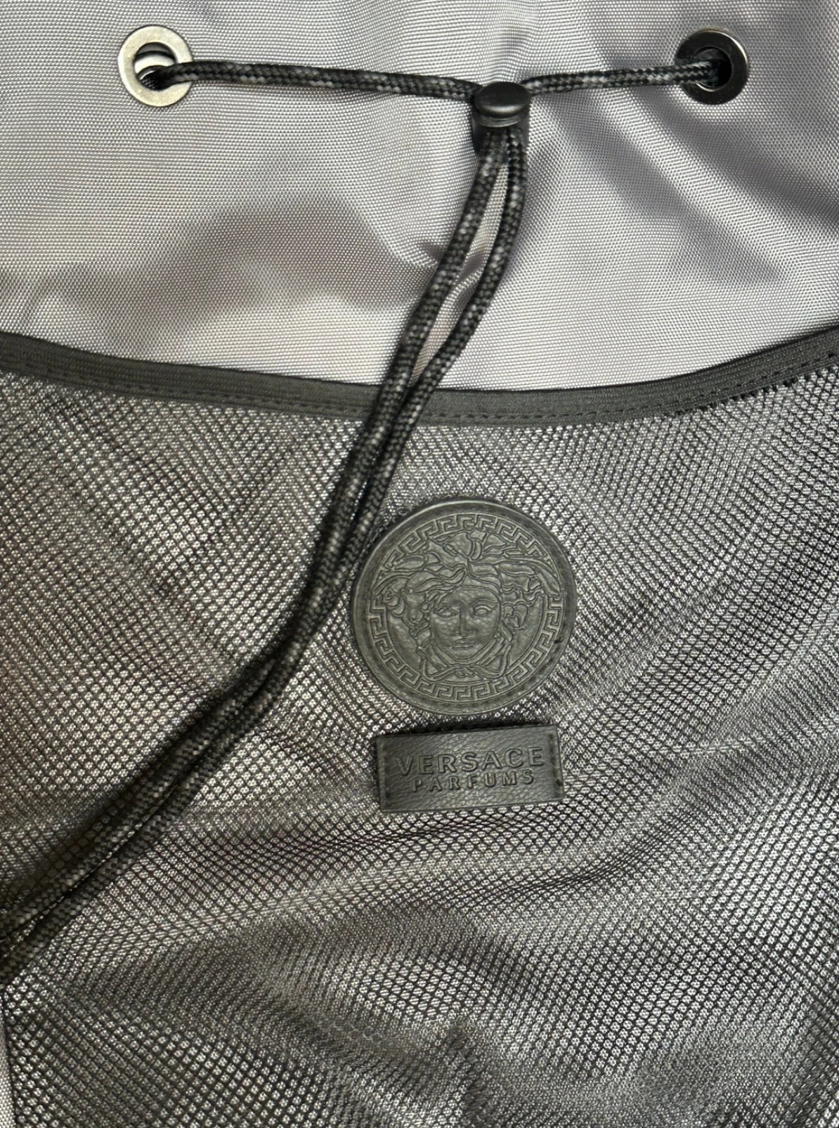 Versace Drawstring Backpack - Iconic Greca Pattern Unisex Sport Bag - Image 5