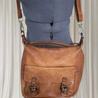 Colarado Leather Crossbody Bag - Vintage Brown Genuine Leather - Image 2