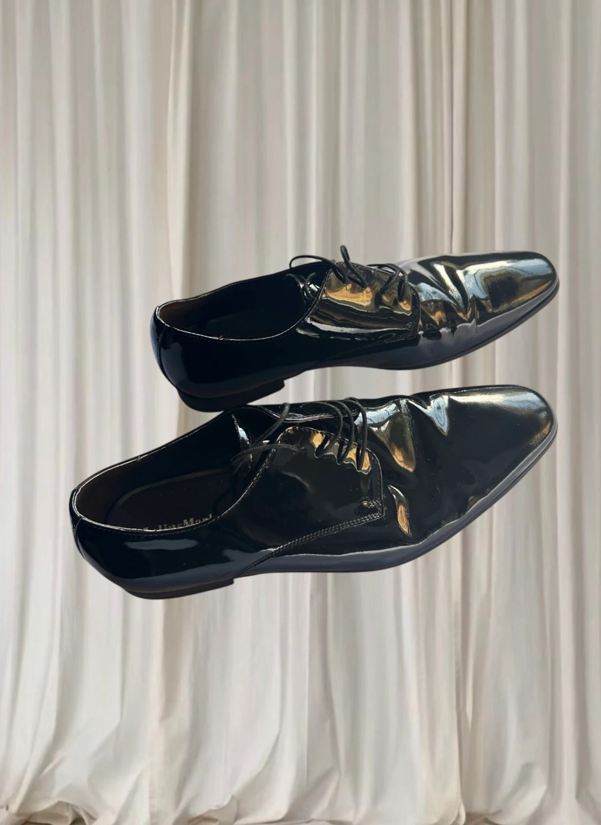 Julius Marlow Black Patent Leather Derby Shoes - Men's Formal Dress Shoes - Image 3