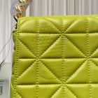 Miss Shop Quilted Shoulder Bag - Lime Green With Chain Strap - Image 8