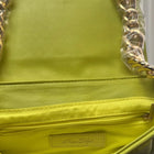 Miss Shop Quilted Shoulder Bag - Lime Green With Chain Strap - Image 6