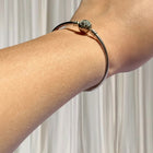 Pandora Moments Silver Bangle - Pavé Heart Clasp Bracelet - Image 4