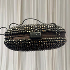 Coast Diamante Oval Clutch Bag - Silver Crystal Evening Minaudiere - Image 4