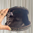 Coast Diamante Oval Clutch Bag - Silver Crystal Evening Minaudiere - Image 6