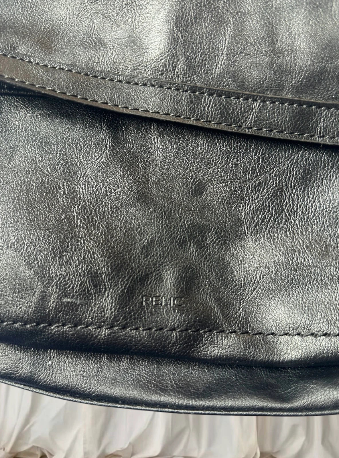 Relic By Fossil Black Leather Flap Crossbody Bag - Versatile Everyday Purse - Image 7
