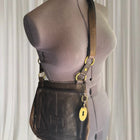 Fossil Key-Per Leather Crossbody Bag - Vintage Brown Shoulder Purse - Image 1