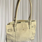 Tignanello Leather Tote Bag - Classic Beige Everyday Handbag - Image 1
