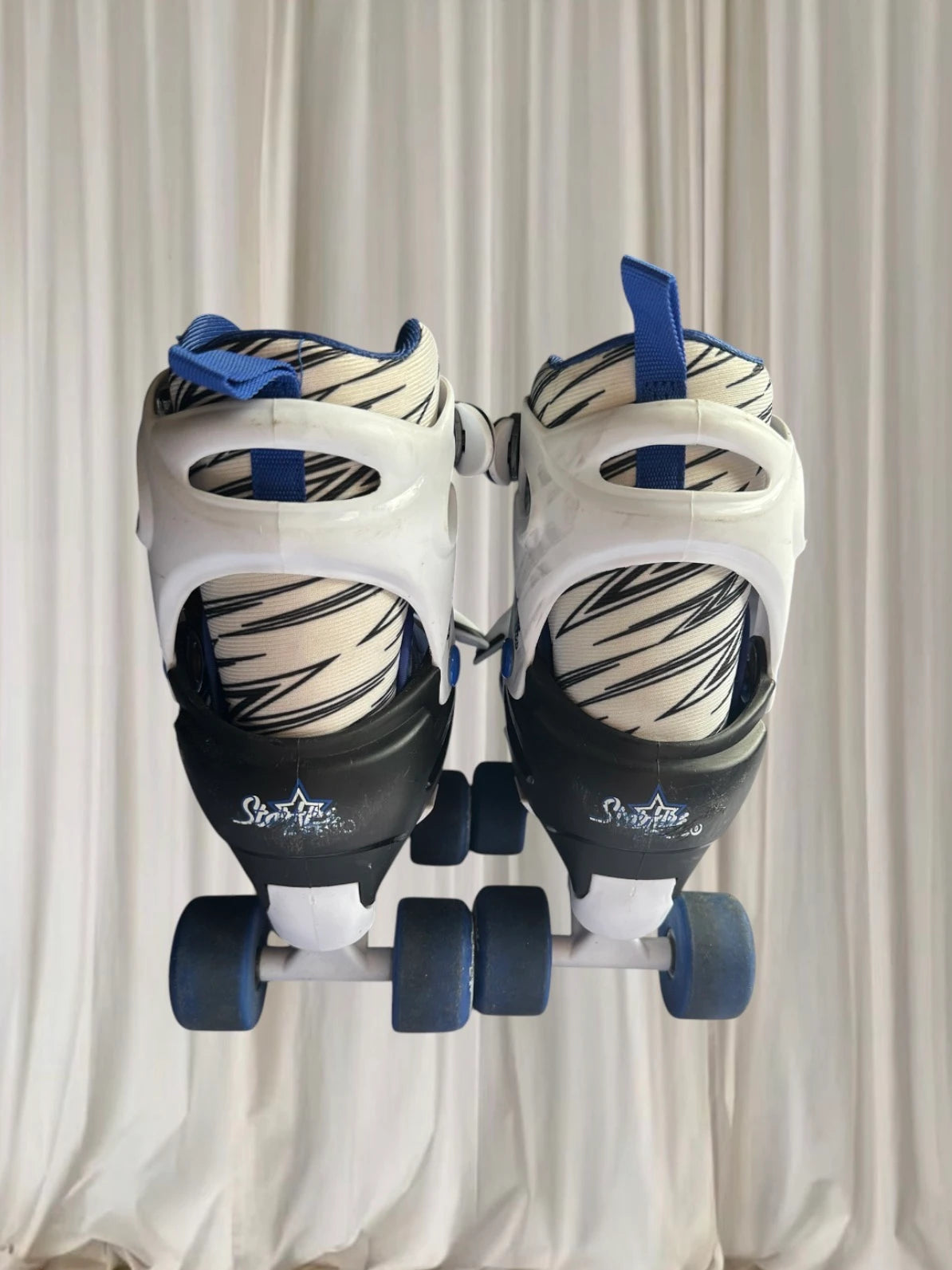 Playlife Starfire Junior 300 Roller Skates - Adjustable Kids Blue/White M - Image 4