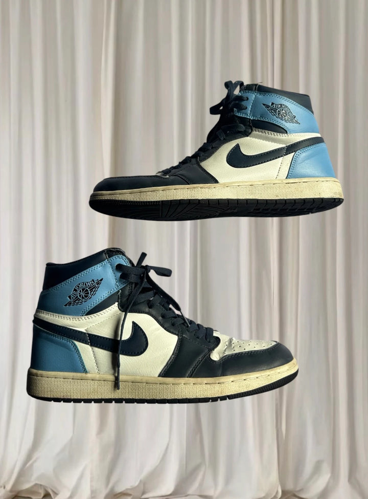 Nike Air Jordan 1 Retro High OG Obsidian UNC Sneakers - Men's Size 12 - Image 1