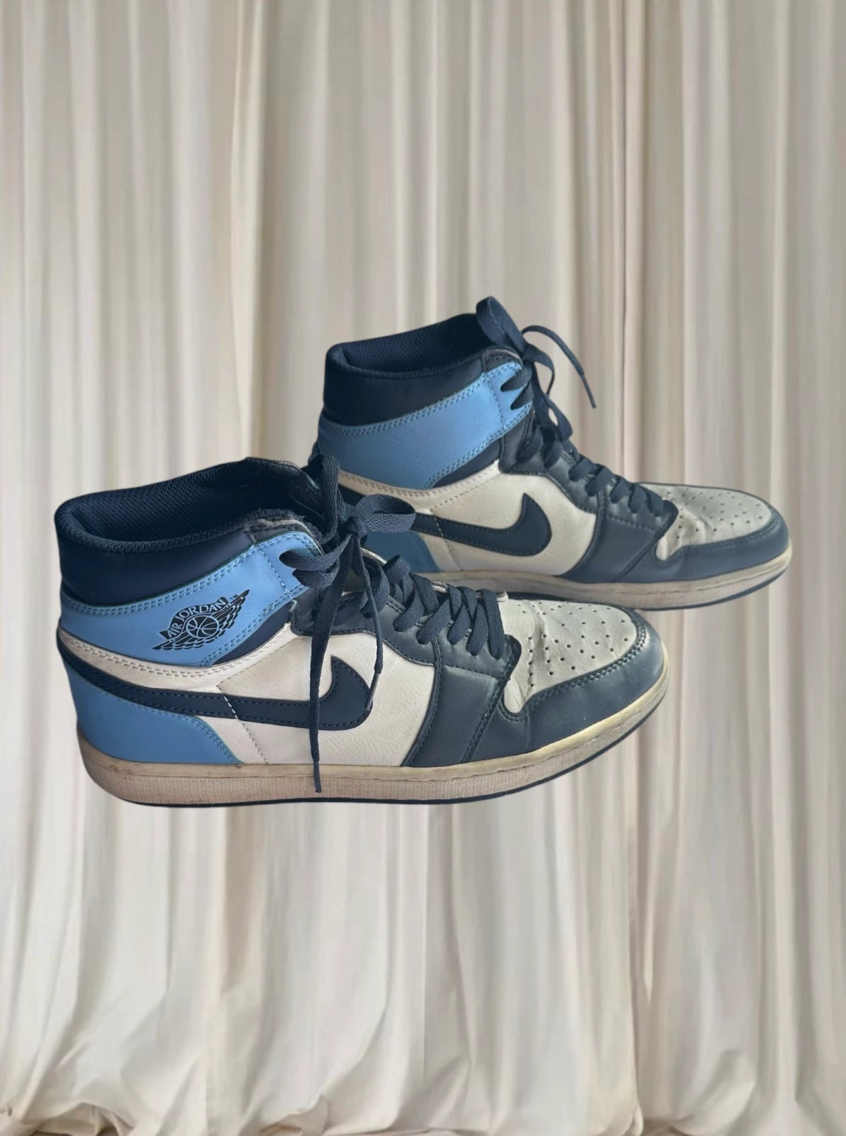 Nike Air Jordan 1 Retro High OG Obsidian UNC Sneakers - Men's Size 12 - Image 3