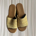 Mister Zimi Woven Raffia Platform Slides - Comfortable Beige Wedge Sandals 39 - Image 5