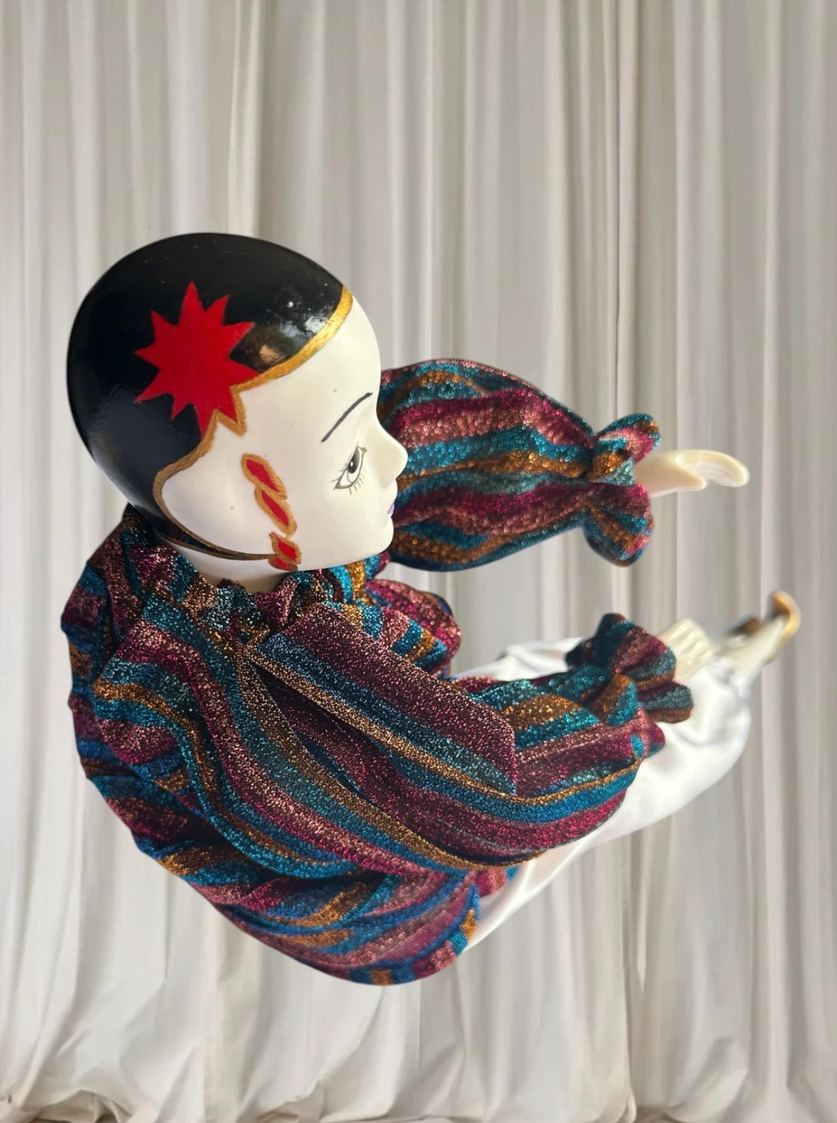 Fornasetti Musical Figurine - Vintage Pierrot Porcelain Collectible - Image 3